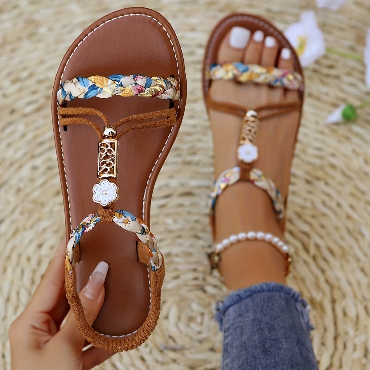 Women's Braided Beach Sandals
