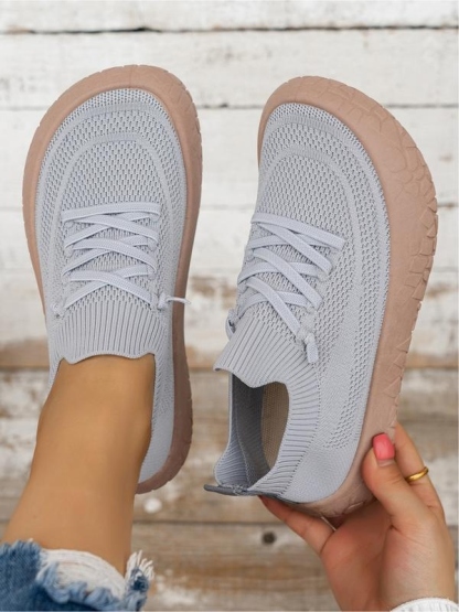 Women's Flyknit Breathable Slip-On Shoes
