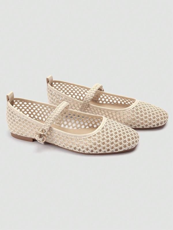 Women's Mesh Ballet Mary Jane Flats