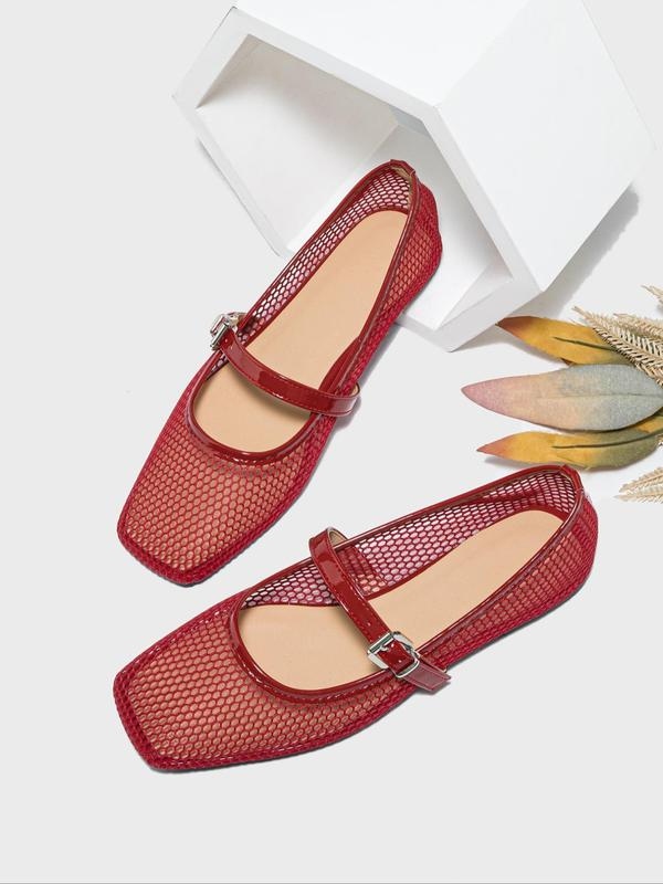 Women's Hollow Out Mary Jane Flats