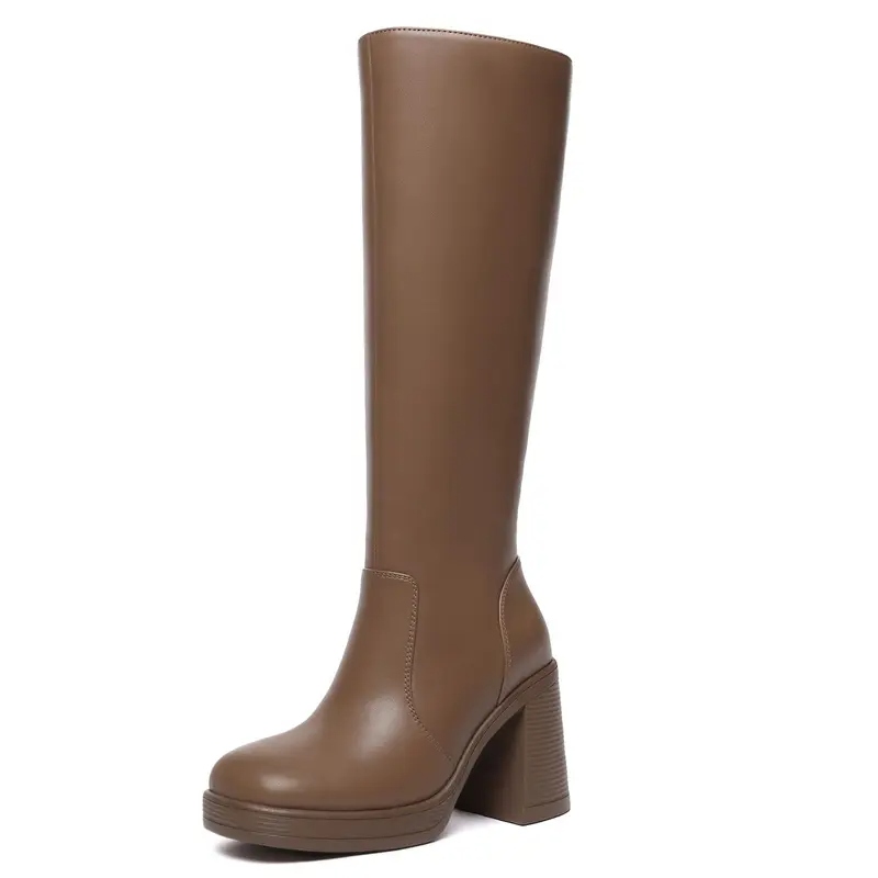 Women's BTC Leather Platform Boots