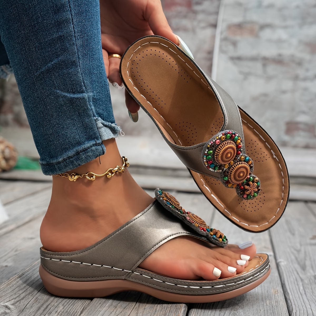 Women's Bohemian Wedge Sandals