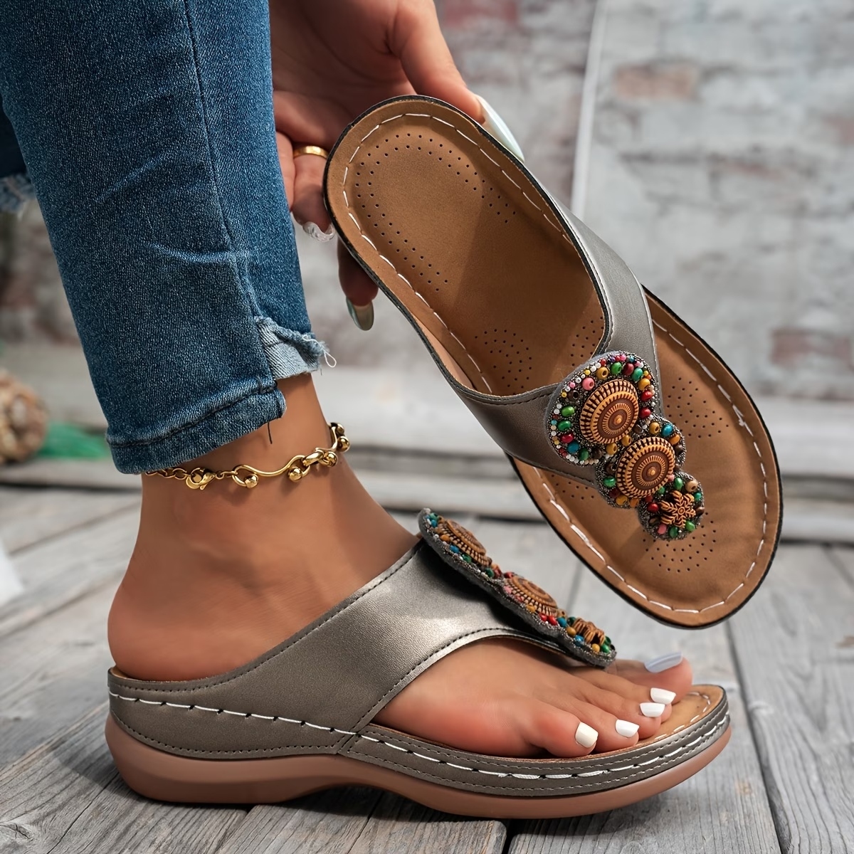 Women's Bohemian Wedge Sandals