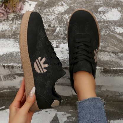 Women's Two-Tone Vintage Sneakers