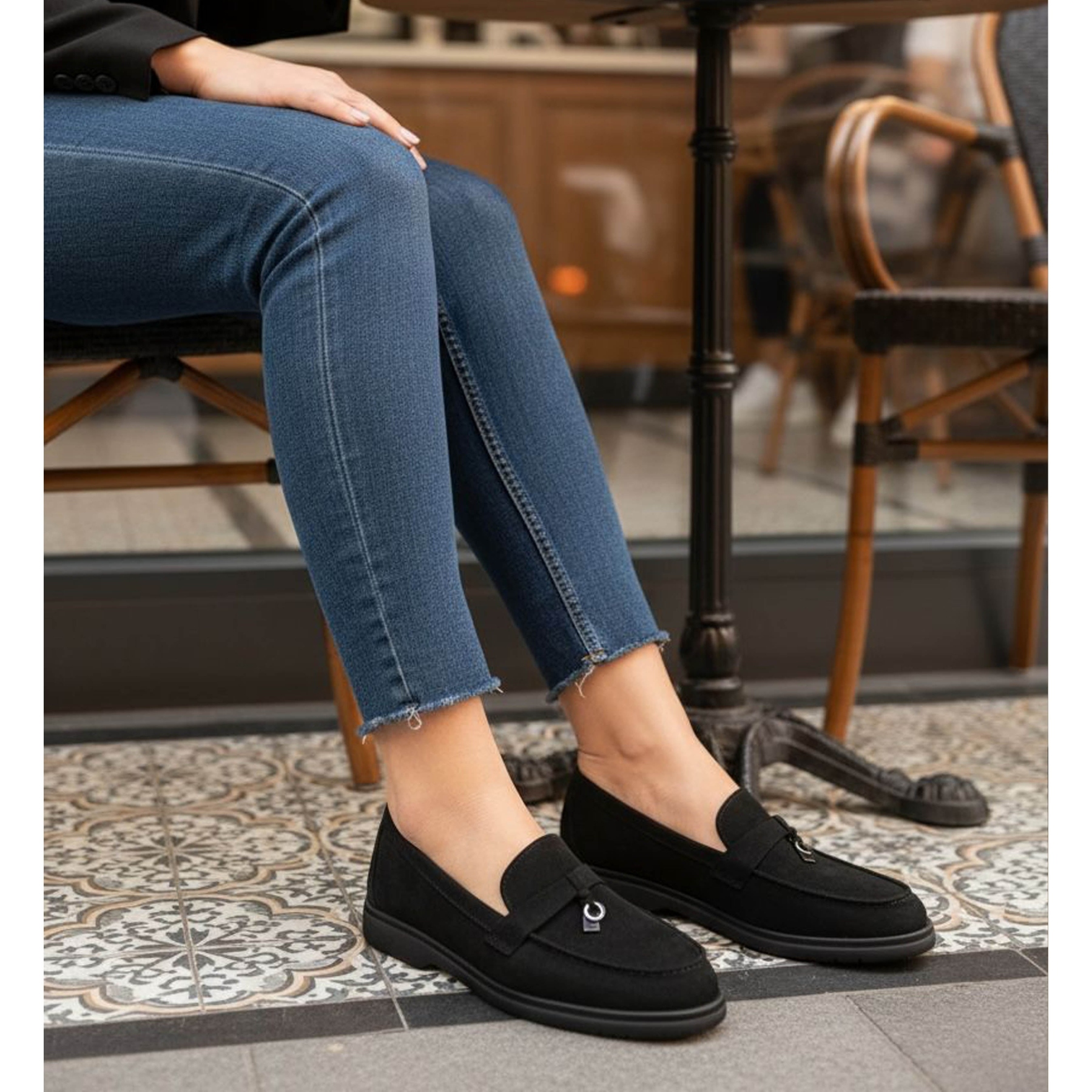 Faux Suede Tassel loafers