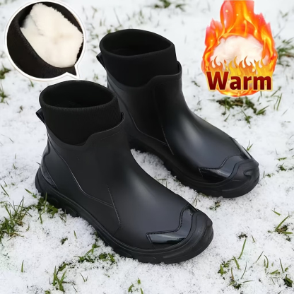 New Couple Warm Rain Boots