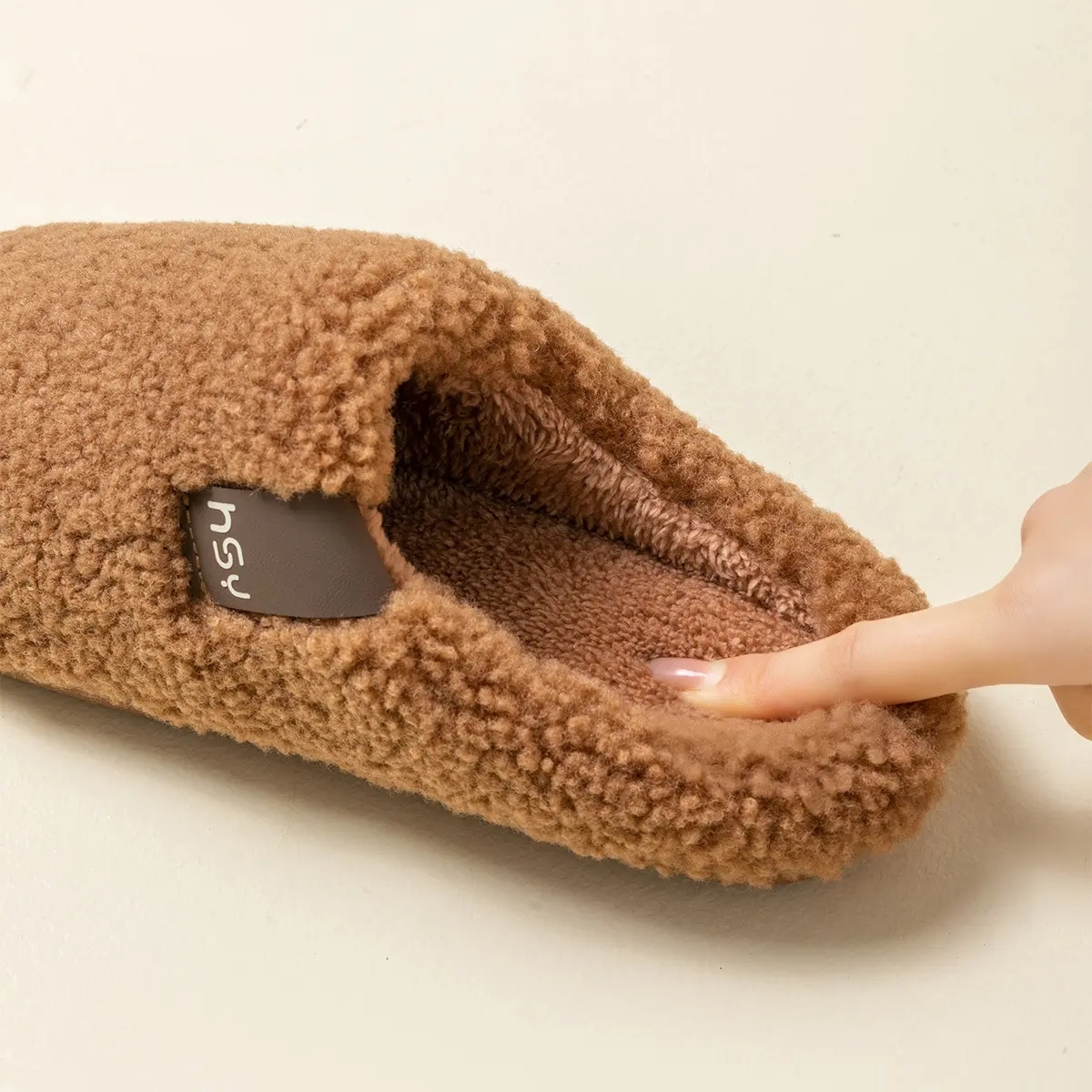 Women's Fuzzy Slip on Slippers