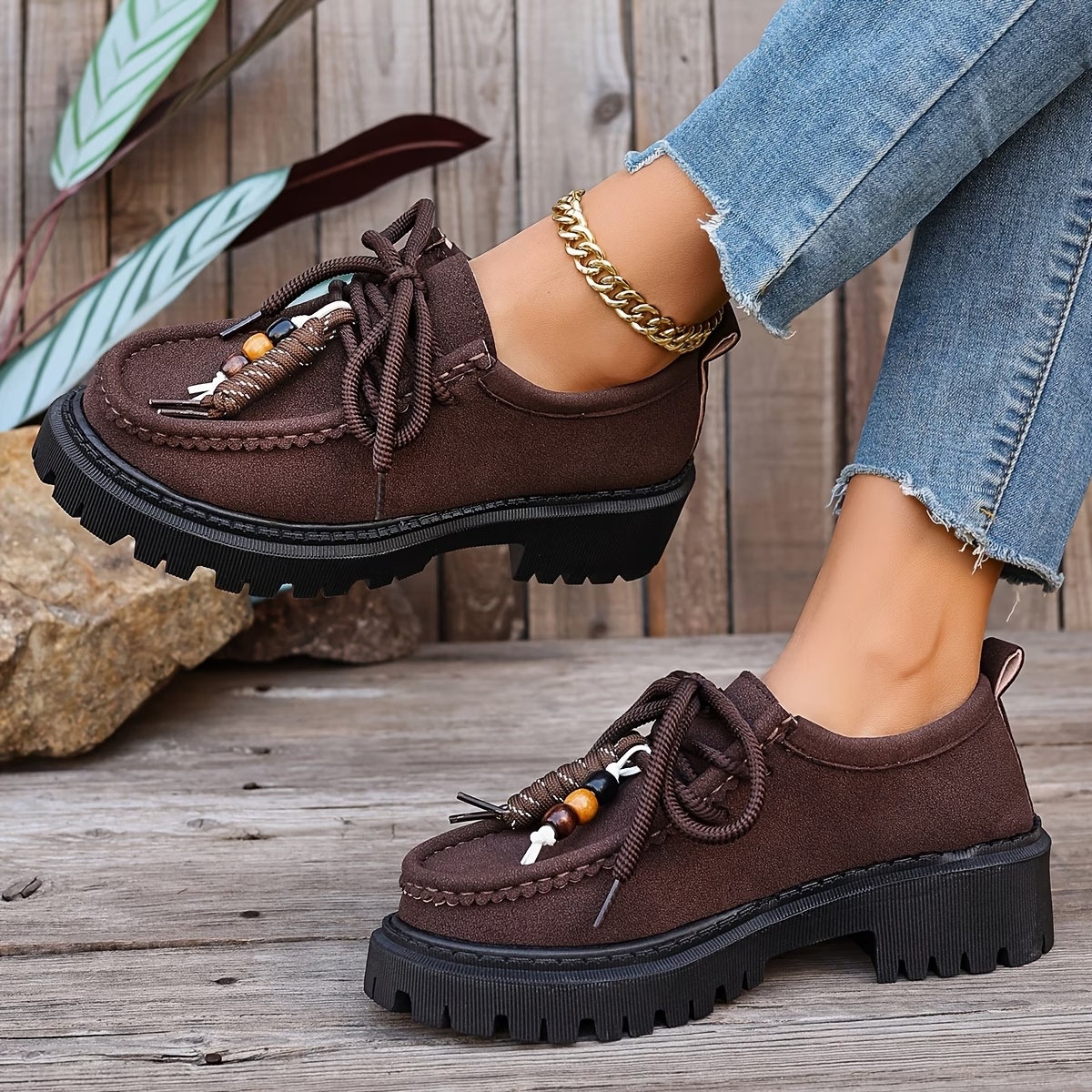 Women's Lace-Up Oxford Shoes