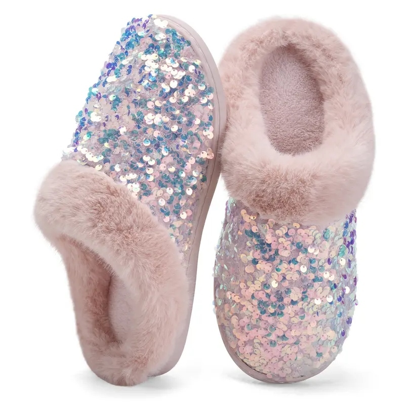 Women's Sequins House Slippers