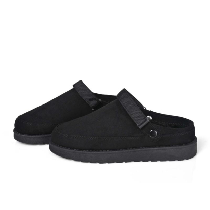 Women's Cozy Suede Adjustable Clogs