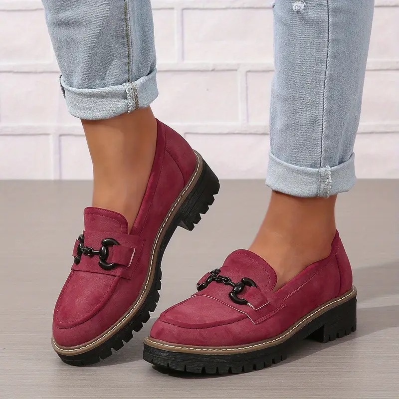Womens Premium Platform Loafers