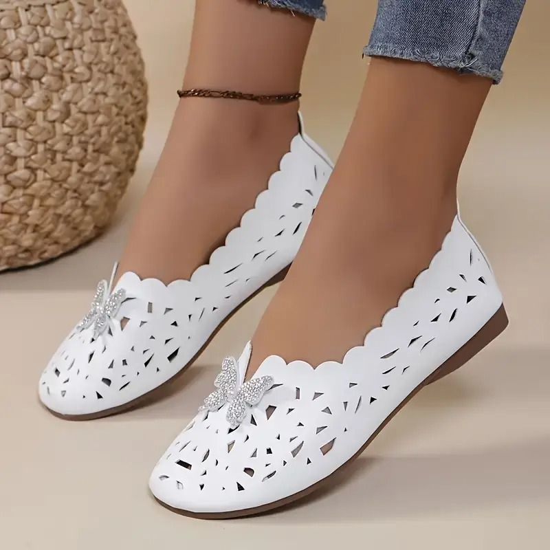 Jeweled Bow All-Season Flats