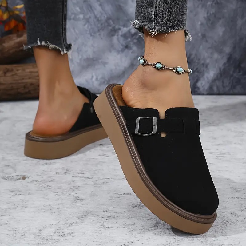 Retro Casual Buckle Loafers