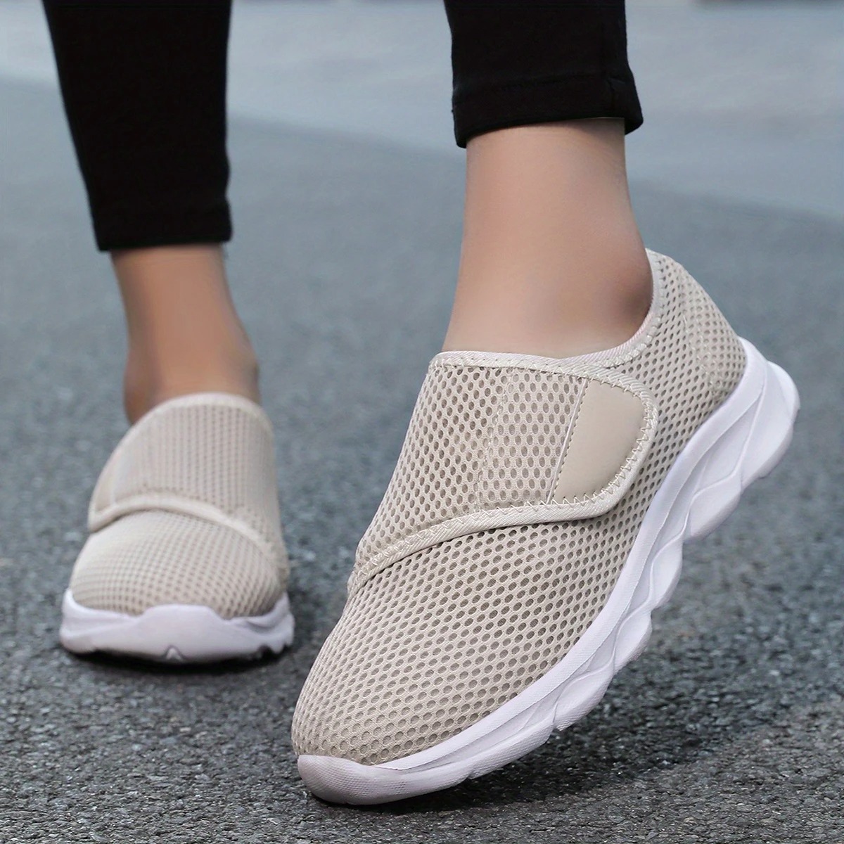 Adjustable Strap Walking Sneakers