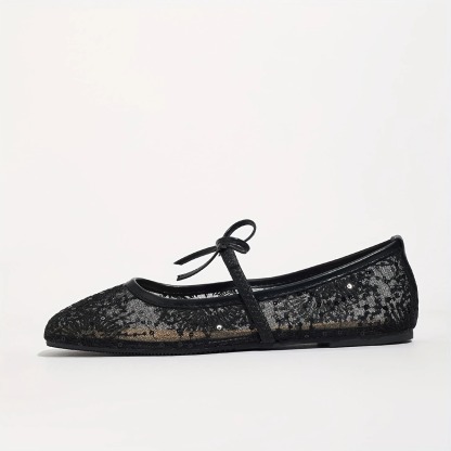Women's Floral Mary Jane Ballet Flats