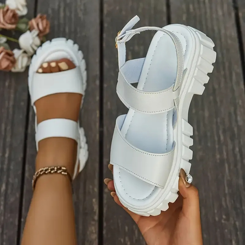 Buckle Strap Stylish Platform Sandals