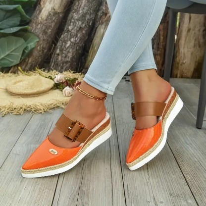 Women's Retro Adjustable Mule Shoes