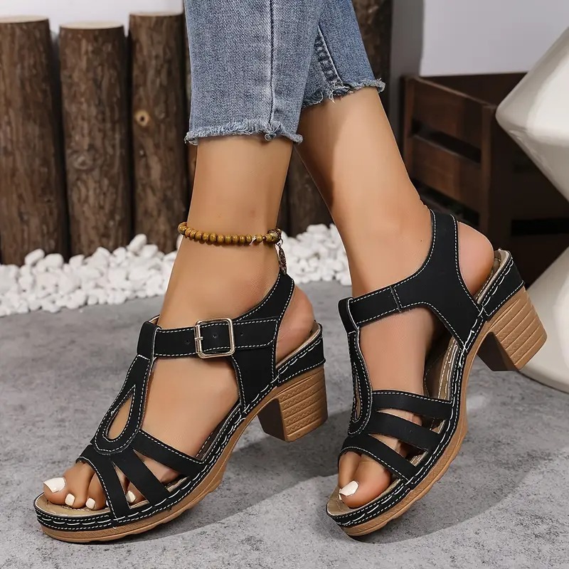 Women's Solid Color Stylish Sandals