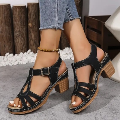 Women's Solid Color Stylish Sandals