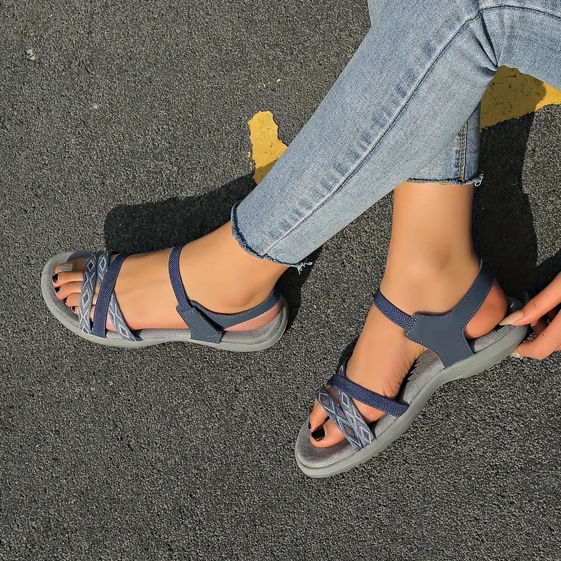 Women's Stylish Open-Toe Flat Slide Sandals