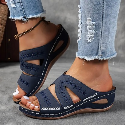 Summer Easy Slip-On Wedge Sandals