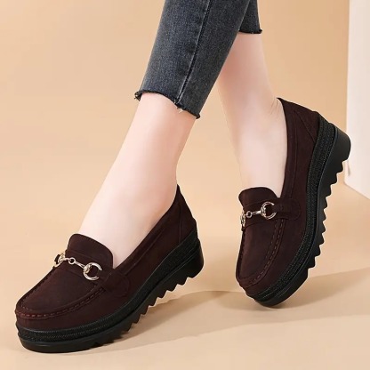 Women's Platform Metal Loafers