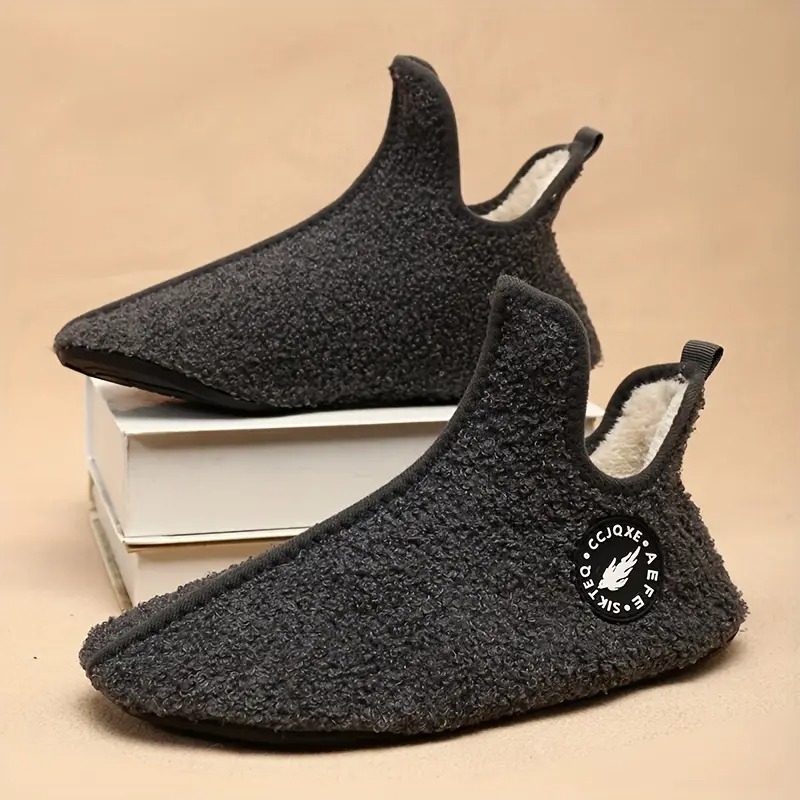 Solid Color Fluffy Boots