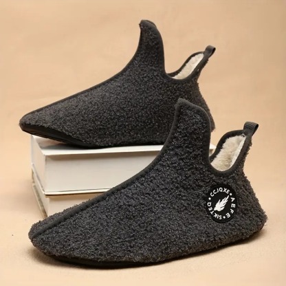 Solid Color Fluffy Boots