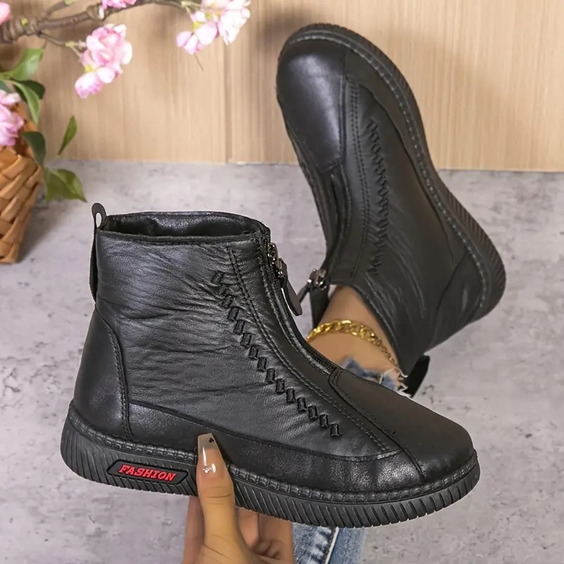 Women's Warm Zip-Up Boots