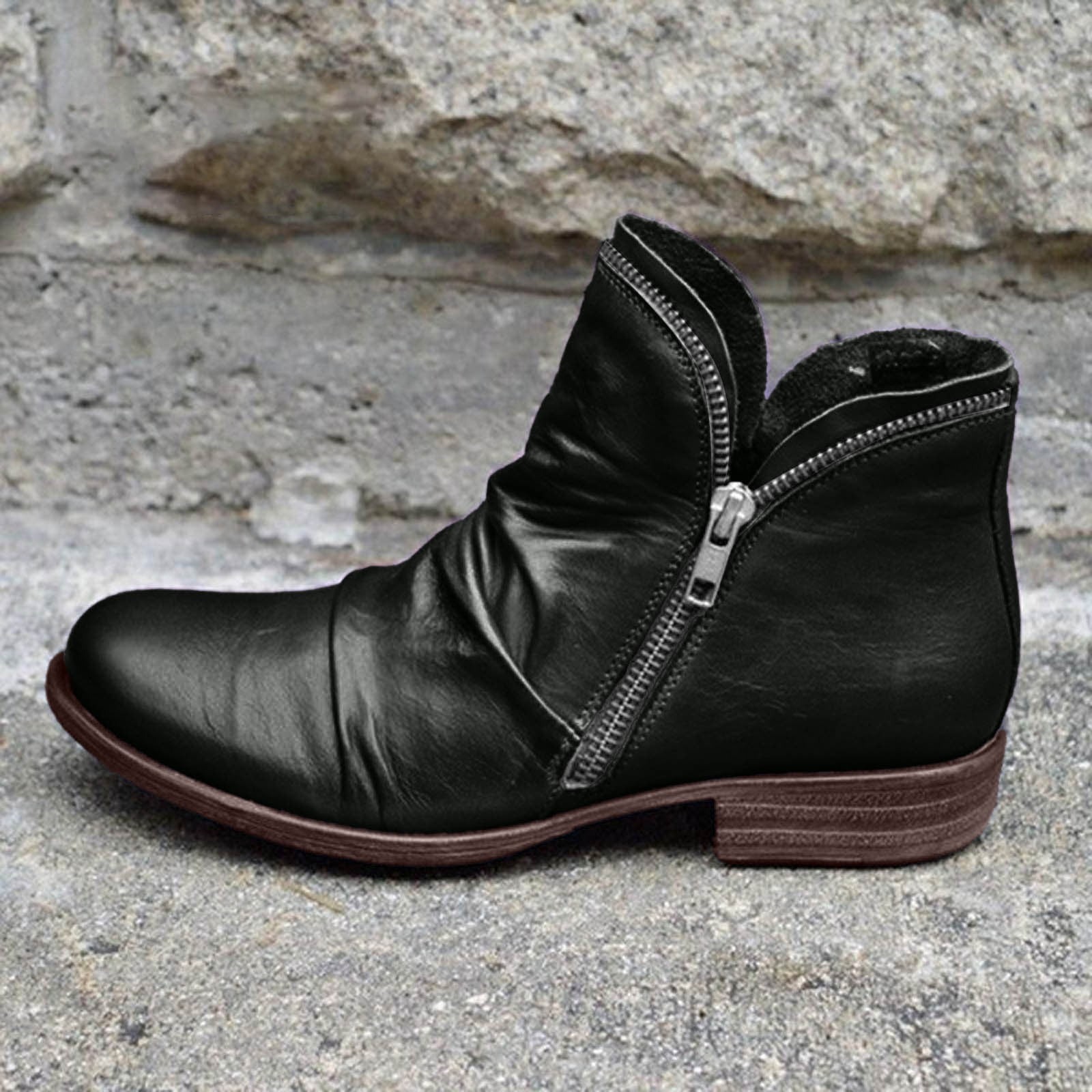 Women's Classic Double-Zip Ankle Boots