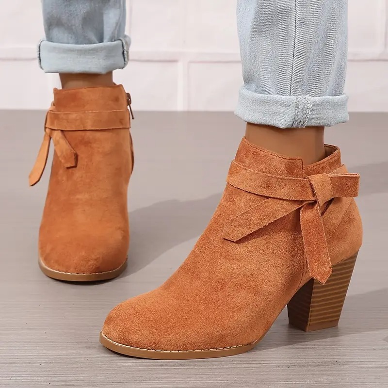 Women's Zipper Closure Ankle Boots