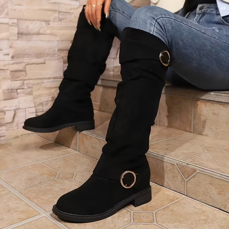 Women's Slip-On Knee-High Boots