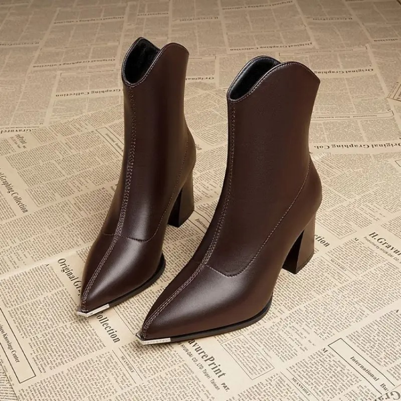 Women's Luxury Short Leather Boots