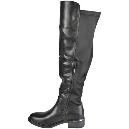 Over The Knee Zip Lyrca Boots