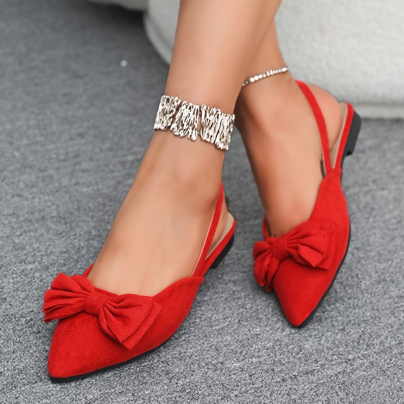 Women's Simple Bow Flat Shoes
