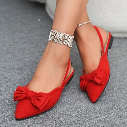 Women's Simple Bow Flat Shoes