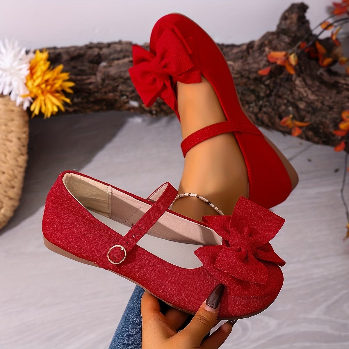 Women's Bowknot Mary Jane Flat Shoes