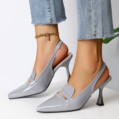 Women's Elegant Slingback Heeled Sandals