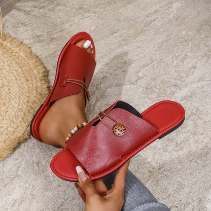 Women's Open Toe Casual Slippers