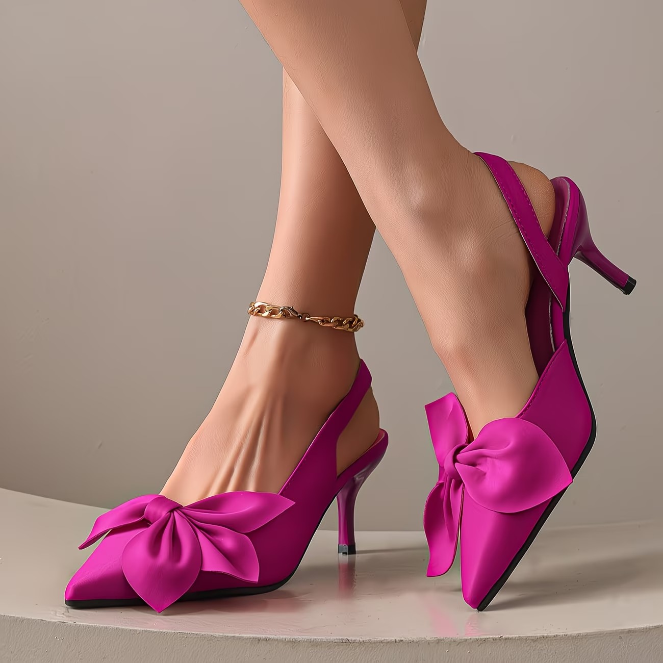 Women's Elegant Bowknot Dressy Heels