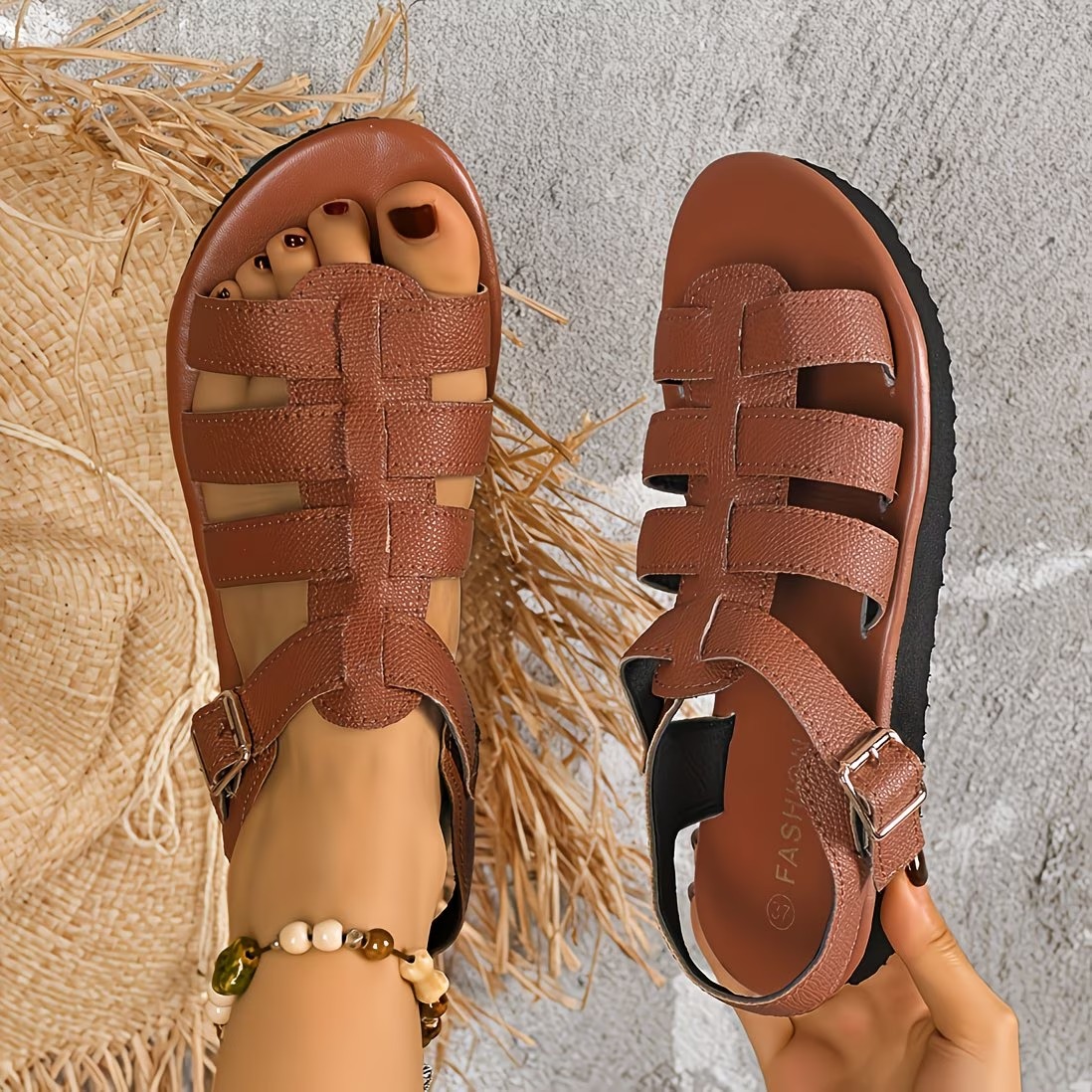 Women's Solid Color Platform Sandals