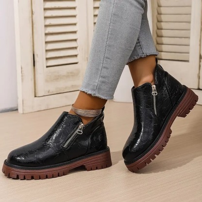 Women's Zipper Closure Ankle Boots