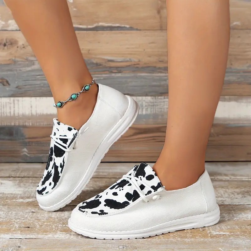 Women's Lace Up Canvas Loafer