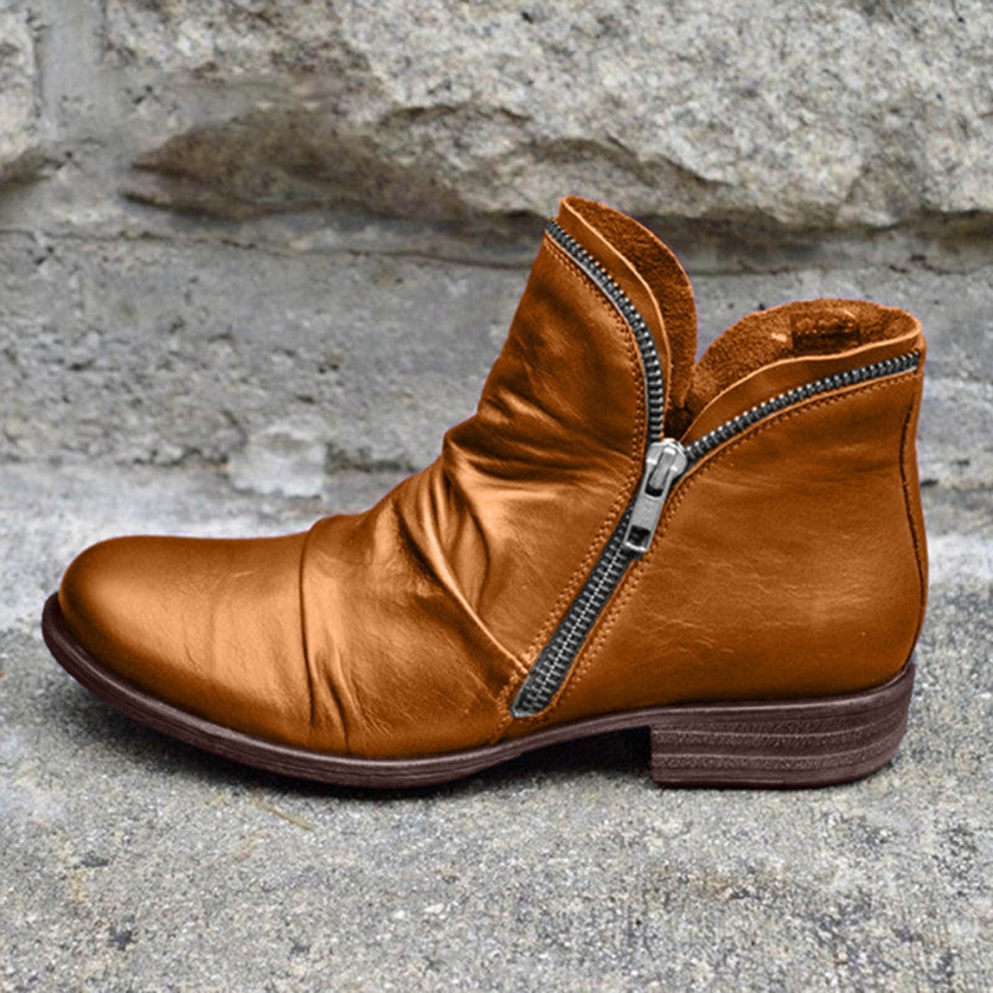 Women's Classic Double-Zip Ankle Boots