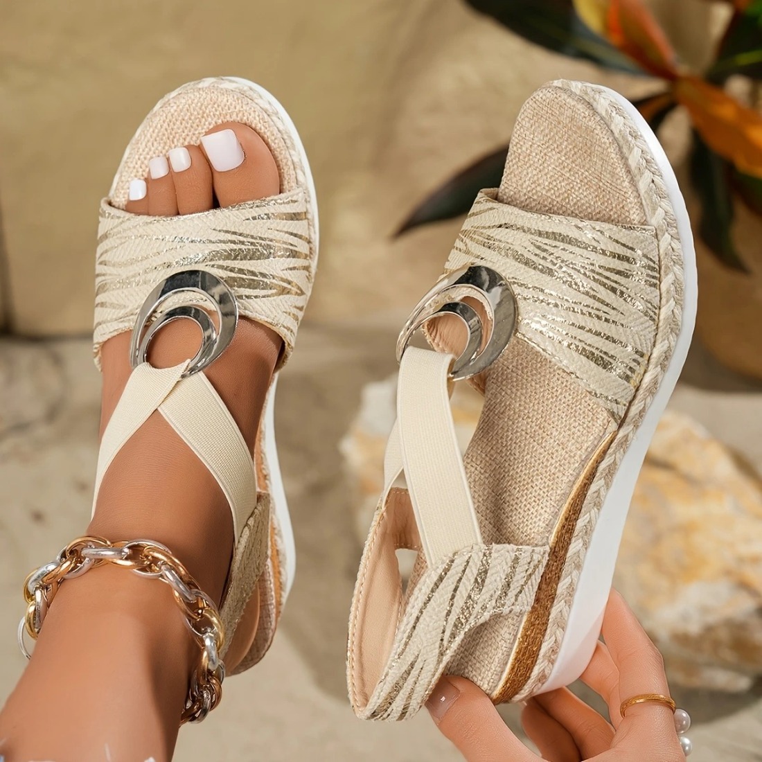 Women's Espadrille Wedge Sandals