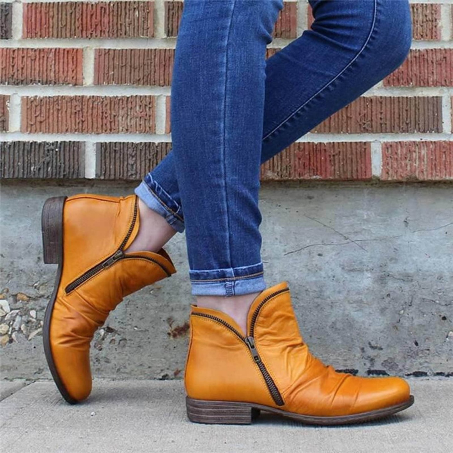 Women's Classic Double-Zip Ankle Boots