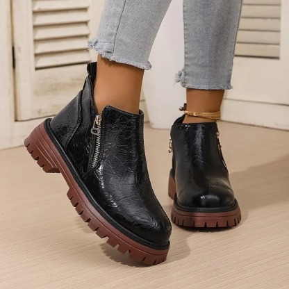 Women's Zipper Closure Ankle Boots