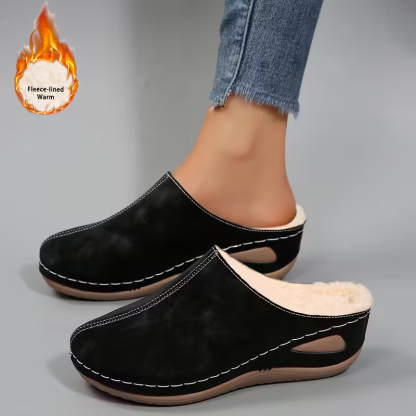 Women's Cozy Fleece Lined Slip-On Loafers