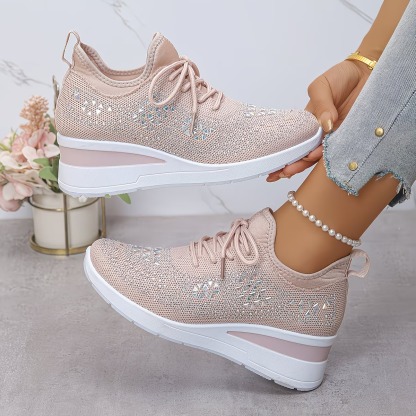 Orthopedic Rhinestones Sneakers