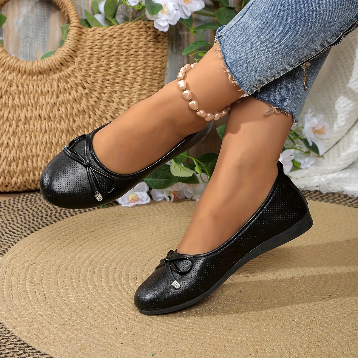 Women's Elegant Bowknot Mary Jane Shoes
